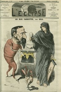 The Carrot King, Napoleon III (1808-1873), President of the Republic and Emperor of the French Until the Defeat of Sedan in 1870. Cover in 