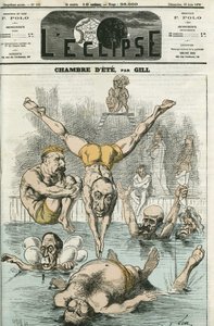The Summer Room with gentlemen Thiers, Gambetta, Grevy, Favre, Trochu... Cover in 