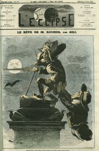 The dream of Rouher, Eugene Rouher, politician, minister of Napoleon III and leader of the Bonapartist party, he dreams of a return of Napoleon III. Cover in 