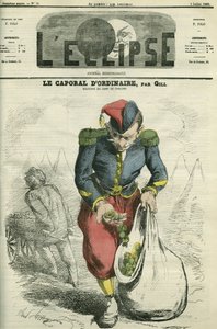 The usual corporal, a soldier growing a garden in Chalons camp by Andre Gill