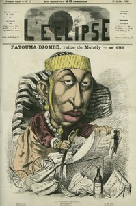 Zombe-Fatoum, Queen of Moheli in the Comoros by Andre Gill