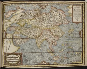 Map of Asia, La Cosmographie Universelle d