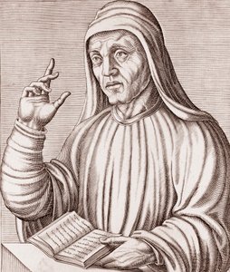 Portrait of Alcuin by Andre Thevet