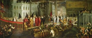 Arrival of the Dogaressa Morosina Morosini Grimani at the Ducal Palace, Venice