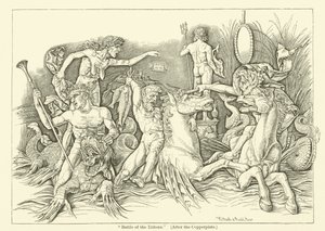 Battle of the Tritons by Andrea (after) Mantegna