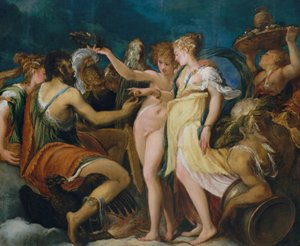 The Marriage of Cupid and Psyche, c.1550 by Andrea Schiavone