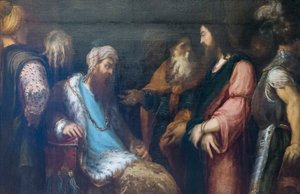 Jesus before Herod by Andrea Schiavone