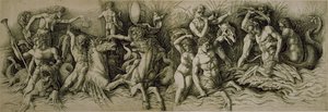 Battle of the Sea Gods by Andrea (workshop of) Mantegna