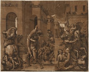 The Abduction of the Sabine Women by Andrea Andreani