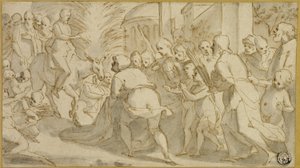 Christ Entering Jerusalem by Andrea Boscoli