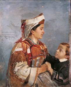 Wife in Albanian Costume by Andrea Cefaly