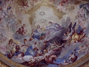 Coronation of Virgin by Andrea Lanzani