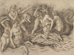 Battle of the Sea Gods (detail)