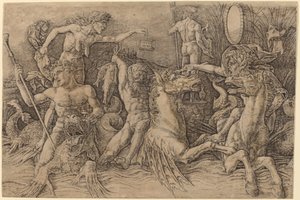 Battle of the Sea Gods (left half) by Andrea Mantegna