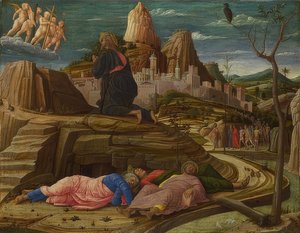 Christ on the Mount of Olives. Around 1458-60
