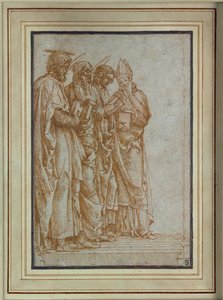 Saints Peter, Paul, John the Evangelist and Zeno by Andrea Mantegna