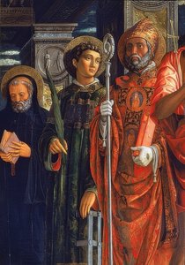San Zeno Altarpiece (detail) by Andrea Mantegna