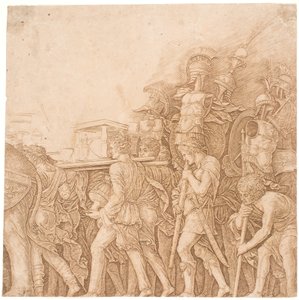Soldiers Bearing Trophies by Andrea Mantegna
