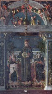 St Bernardino of Siena with Angels by Andrea Mantegna
