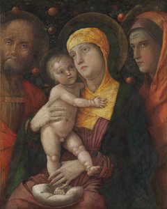 The Holy Family with Saint Mary Magdalen by Andrea Mantegna