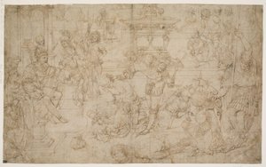 The Martyrdom of the Ten Thousand Christians by Andrea Mantegna