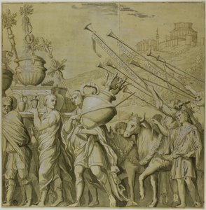 Triumphs of Julius Caesar: Canvas No. IV by Andrea Mantegna