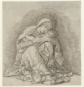 Seated Mary with Child by Andrea Mantegna
