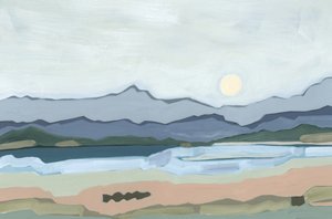 Moonrise over the Valley by Andrea Mejia