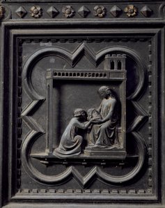 Salome Takes the Head of St John the Baptist to Her Mother Herodias, Wife of Herod, Eighteenth Panel of the South Doors of the Baptistery of San Giovanni (1336)