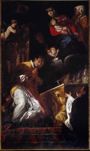 Representation of Saint Francis Borgia (1510-1572) Jesuit and Spanish Saint by Andrea Pozzo