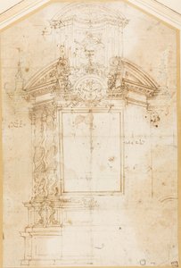 Sketch for an Altar of Saint Bartholomew by Andrea Pozzo