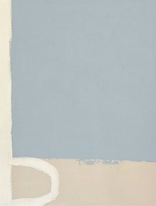 Serene Blue Beige Abstract by Andrea Reichhart