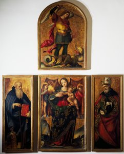 Polyptych with Madonna and Saints