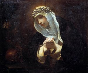 Representation of Saint Catherine of Siena by Andrea Sacchi