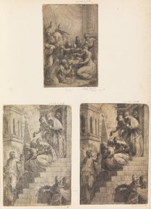 Adoration of the Magi, Christ and the Women on the Staircase