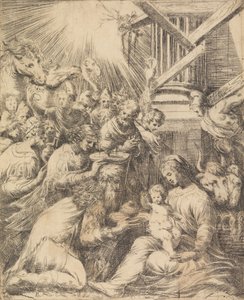 Adoration of the Magi by Andrea Schiavone