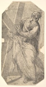 Saint Andrew Holding a Large Cross, from 