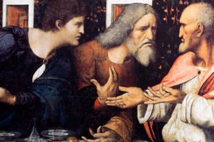 Last Supper (detail) by Andrea Solario