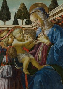 Madonna with Child and Two Angels
