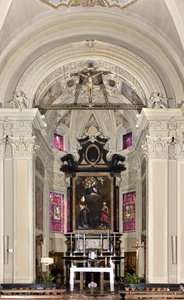 View of the presbyter, Church of Santi Nazaro e Celso, Brienno, Como, Lombardy, Italy by Andrea de Passeri