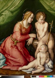 Madonna and Child with Saint John by Andrea del (workshop of) Sarto