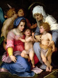 Holy Family with Angels, c.1515-16 by Andrea del Sarto