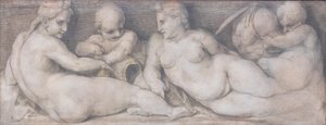Scene with Figures in the Classical Style by Andrea del Sarto