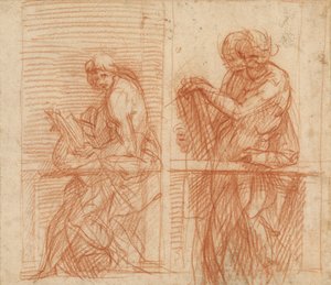 Study of Figures Behind a Balustrade by Andrea del Sarto
