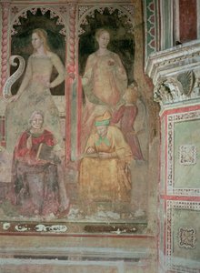 The Church Militant and Triumphant, in the Spanish Chapel, (detail) by Andrea di Bonaiuto (fl.1343 77)