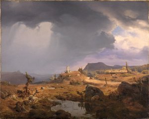 Norwegian Landscape by Andreas Achenbach