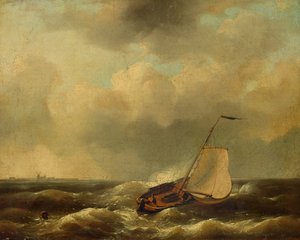 Seascape by Andreas Achenbach