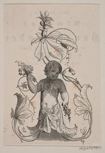 Genius with Flowers in Hands