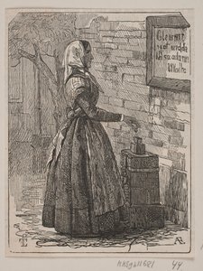Give Willingly! A Girl by a Poor Box