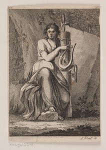 A Woman with Lyre and Fasces by Andreas Flint